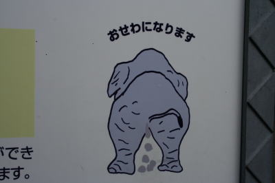 上野動物園ゾウイラスト